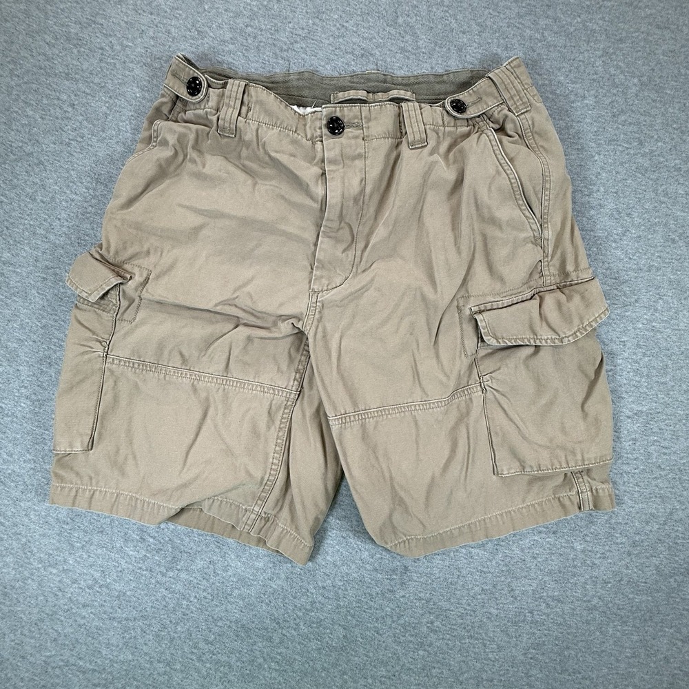 Polo Ralph Lauren Classic Fit Drill Khaki Cargo Shorts Mens 34 Brown Cotton